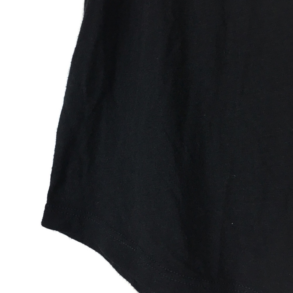 AMERICAN EAGLE Tank Top Henley Button Details Solid Black Minimalist Size Small - Picture 7 of 9